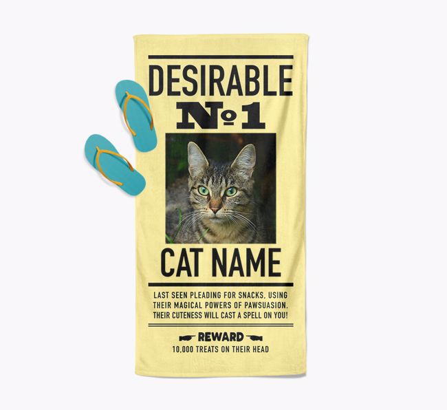 'Desirable No. 1' - Personalized {breedFullName} Towel